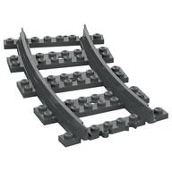 Vehicle Track, Train, Plastic (RC Trains) Curved (Dark Bluish Gray)