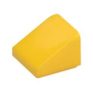 Brick Sloped 30° 1 x 1 x 2/3 (Cheese Slope) (Yellow)