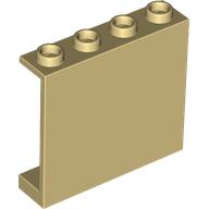 Panel 1 x 4 x 3 [Hollow Studs] (Tan)