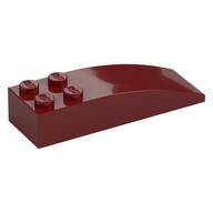 Brick Curved 6 x 2 (Dark Red)
