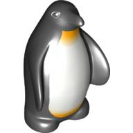 Duplo Animal Penguin with White and Yellow Chest Print (Black)