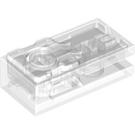 Light Brick 2 x 4 [Red LED] (Trans-Clear)
