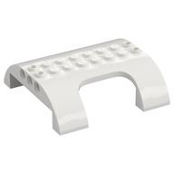 Slope, Curved 8 x 8 x 2 Double with Cutout (White)