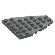 Wedge Plate 7 x 6 Boat Bow with Stud Notches (Dark Bluish Gray)