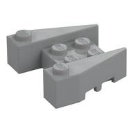 Brick Wedged 3 x 4 [Stud Notches] (Light Bluish Gray)
