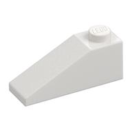 Brick Sloped 33° 3 x 1 (White)