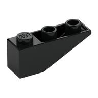 Brick Sloped Inverted 33° 3 x 1 with Internal Stopper and No Front Stud Connection (Black)