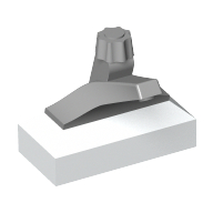 Tap 1 x 2 Base with Light Bluish Gray Spout (White)