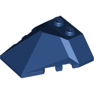 Brick Wedged, Sloped 4 x 4 Pyramid Center (Dark Blue)