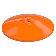 Dish 8 x 8 Inverted [Radar], Solid Studs, Rounded Anti-stud Underside (Orange)