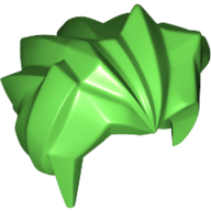 Hair Angular Swept Back (Bright Green)