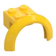 Wheel Arch, Mudguard 4 x 2 1/2 x 2 with 2 x 2 Plate (Yellow)
