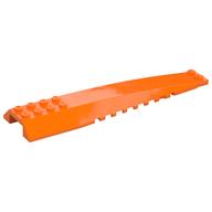 Brick Wedged, Curved 16 x 4 Triple with Inner Ridges (Orange)