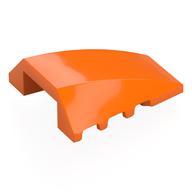 Brick Wedged, Curved 4 x 4 No Top Studs (Orange)
