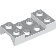Wheel Arch, Mudguard 2 x 4 Studded (White)