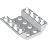 Brick Sloped Inverted 45° 4 x 4 Double with 4 x 2 Recessed (White)