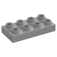 Duplo Plate 2 x 4 (Light Bluish Gray)