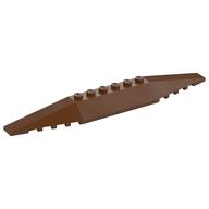 Brick Wedged, Sloped 2 x 16 Triple (Reddish Brown)