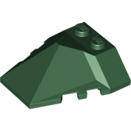 Brick Wedged, Sloped 4 x 4 Pyramid Center (Dark Green)