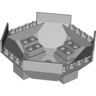 Cockpit 10 x 10 x 4 Octagonal (Light Bluish Gray)