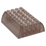 Brick Curved 8 x 6 x 2 Double (Trans-Brown)