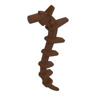Plant / Creature Body Part, Vine / Tail / Tentacle / Bionicle Spine, Spiky (Reddish Brown)