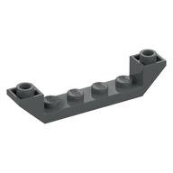 Brick Sloped Inverted 45° 6 x 1 Double with 1 x 4 Recessed (Dark Bluish Gray)