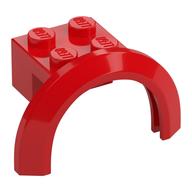 Wheel Arch, Mudguard 4 x 2 1/2 x 2 with 2 x 2 Plate (Red)