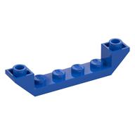 Brick Sloped Inverted 45° 6 x 1 Double with 1 x 4 Recessed (Blue)