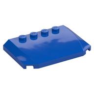 Brick Wedged, Curved Triple 4 x 6 x 2/3 with 4 Studs (Blue)