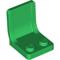 Seat / Chair 2 x 2 with Center Sprue Mark (Green)
