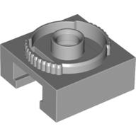 Turntable 4 x 4 Locking Grooved Base (Light Bluish Gray)