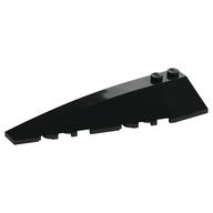 Brick Wedged, Curved 10 x 3 Left (Black)