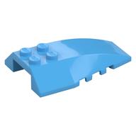 Brick Wedged, Curved 6 x 4 Triple (Medium Blue)