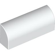 Brick Curved 1 x 4 x 1 1/3 No Studs, Lowered Inside Support (White)