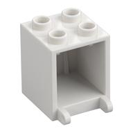Box 2 x 2 x 2 [Hollow Studs] (White)