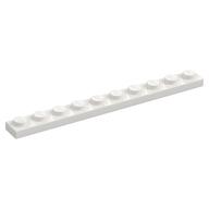 Plate 1 x 10 (White)