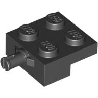 Plate Special 2 x 2 with Wheel Holder (Black)