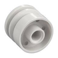 Wheel 18 x 14 with Pin Hole, Fake Bolts and Shallow Spokes (White)