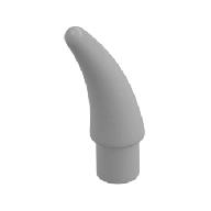 Animal Body Part, Barb / Claw / Tooth / Talon / Horn, Small (Pearl Light Gray)