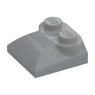 Brick Curved 2 x 2 x 2/3 Two Studs and Curved Slope End (Light Bluish Gray)