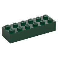Brick 2 x 6 (Dark Green)