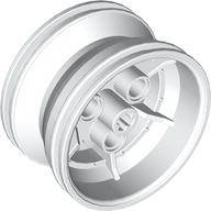 Wheel 43.2 x 26 Technic Racing Small with 3 Pinholes (White)