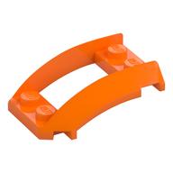 Wheel Arch, Curved Wedge 4 x 3 with 2 x 2 Opening and 4 Studs (Orange)
