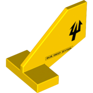 Tail Shuttle, Small with Double-Sided Black Trident and Sub Deep Diving Print (Yellow)