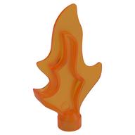 Duplo Wave (Fire, Water, Flame) 2 x 1 x 5 with Non-Marbled Tip (Trans-Orange)