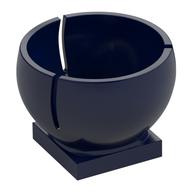 Cylinder Hemisphere 2 x 2 Ball Turret Socket Base (Dark Blue)