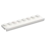 Plate Special 2 x 8 with Door Rail (White)