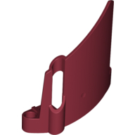 Technic Panel Fairing #23 Large Short, Small Hole, Side B (Dark Red)