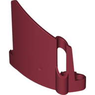 Technic Panel Fairing #22 Large Short, Small Hole, Side A (Dark Red)